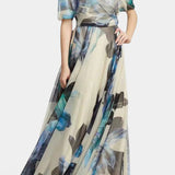 Elena – Vestido Floral Abstracto Para Momentos Únicos
