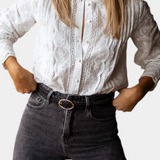 Isabel – Blusa de Encaje con Estilo Atemporal y Encanto Elegante