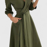 Nadia – Vestido Midi Elegante Para Un Estilo Refinado Y Sofisticado