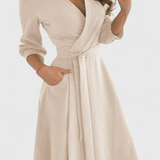 Nadia – Vestido Midi Elegante Para Un Estilo Refinado Y Sofisticado