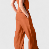 Claudia – Conjunto Vintage Sin Mangas para Un Verano Fresco y Elegante