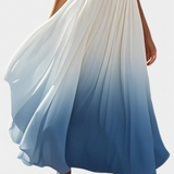Valentina – Vestido Maxi Halter con Perlas para Brillar en Cada Ocasión