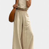 Elena – Conjunto de Algodón y Lino con Estilo Moderno y Versátil