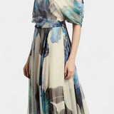 Elena – Vestido Floral Abstracto Para Momentos Únicos
