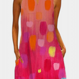 Elena – Vestido Colorido Sin Mangas Para Brillar Con Estilo