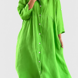 María – Vestido Camisa Elegante y Versátil para Cada Ocasión