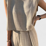 Clara – Conjunto Elegante de Dos Piezas para el Verano