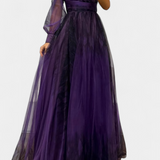 Catalina – Vestido Maxi de Chiffón con Diseño Elegante y Distinguido