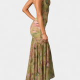 Marisol – Vestido Floral Asimétrico Para Brillar Con Estilo