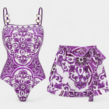 Ahria – Conjunto de Traje de Baño Floral para Verano Alegre y Con Estilo