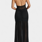 Teresa – Vestido Largo con Elegante Escote y Toque Sofisticado