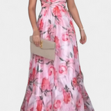 Clara – Vestido Largo Estampado Con Estilo Único y Fresco