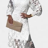 Claudia – Vestido Midi de Encaje Elegante y Romántico para Lucir Radiante