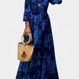 Isabel – Vestido Largo Off-Shoulder con Estampado Floral para Momentos Inolvidables