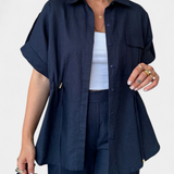 Marina – Conjunto Elegante de Camisa y Pantalones para un Estilo Sofisticado