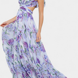 Clara – Vestido Largo Estampado Con Estilo Único y Fresco