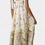 Cirila – Vestido Largo Floral con Encanto Etéreo y Romántico