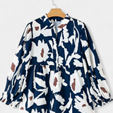 Filomena – Blusa Floral Abstracta con Estilo Bohemio y Confort Inigualable