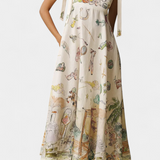 Cirila – Vestido Largo Floral con Encanto Etéreo y Romántico