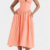 Marisol – Vestido Midi Floral con Encanto y Estilo Atemporal