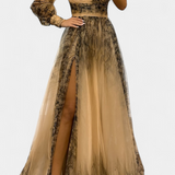 Catalina – Vestido Maxi de Chiffón con Diseño Elegante y Distinguido