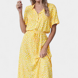 Renata – Vestido Midi de Lunares Con Estilo Juguetón y Comodidad Inigualable