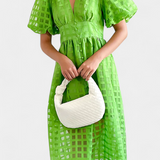 Claudia – Vestido Midi Con Manga Abullonada Y Diseño Elegante Para Brillar Con Estilo