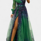 Catalina – Vestido Maxi de Chiffón con Diseño Elegante y Distinguido