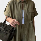 Marina – Conjunto Elegante de Camisa y Pantalones para un Estilo Sofisticado
