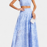 Teresa – Conjunto Elegante de Encaje Floral para un Estilo Sofisticado