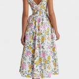 Marisol – Vestido Midi Floral con Encanto y Estilo Atemporal