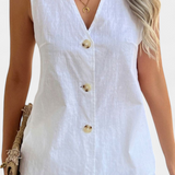 Mariana – Conjunto de Lino Sin Mangas para un Estilo Fresco y Elegante