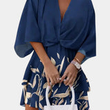 Marisol – Vestido Mini Con Nudo Frontal Y Volantes Ideal Para Brillar