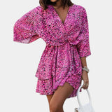 Marisol – Vestido Mini Con Nudo Frontal Y Volantes Ideal Para Brillar