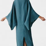 Irene – Vestido Kimono de Lino y Algodón Con Estilo Atemporal y Elegante