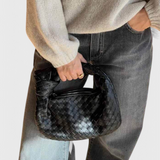 Claudia – Bolso Satchel Mini Tejido Elegante y Atemporal